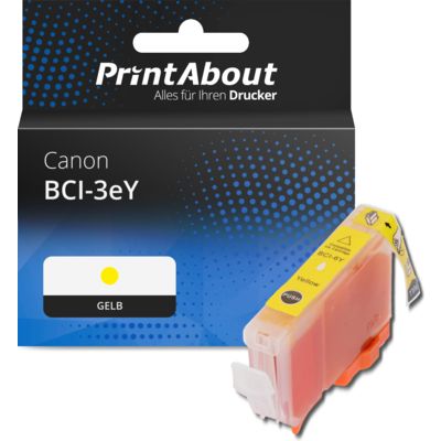 Druckerpatrone kompatibel mit Canon BCI-3eY - Gelb