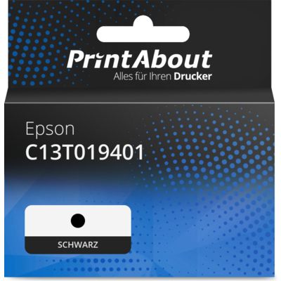 Druckerpatrone kompatibel mit Epson C13T019401 - Schwarz