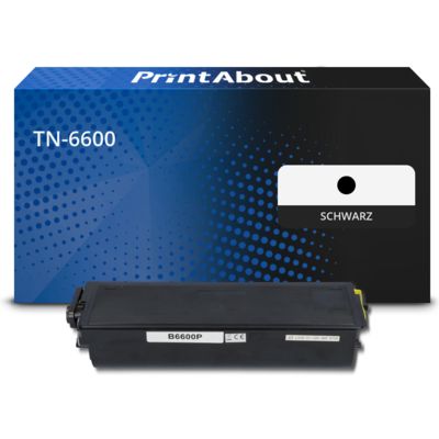 Toner kompatibel mit Brother TN-6600 - Schwarz - Hohe Kapazität