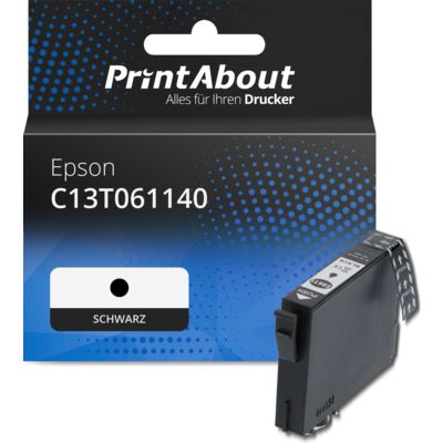 Druckerpatrone kompatibel mit Epson C13T061140 - Schwarz
