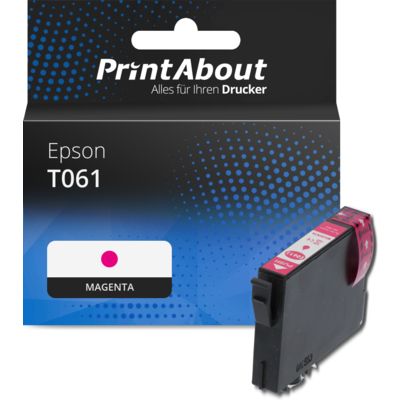 Druckerpatrone kompatibel mit Epson T061 (C13T061340) - Magenta