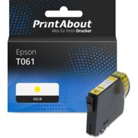 Druckerpatrone kompatibel mit Epson T061 (C13T061440) - Gelb