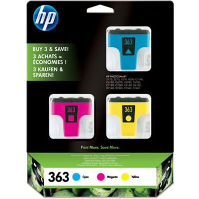 HP 363 (CB333EE) - 3-farbig - Druckerpatrone - Multipack