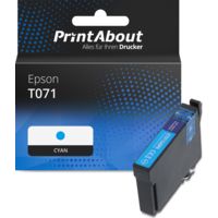 Druckerpatrone kompatibel mit Epson T071 (C13T071240) - Cyan