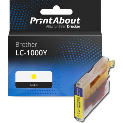 Druckerpatrone kompatibel mit Brother LC-1000Y - Gelb