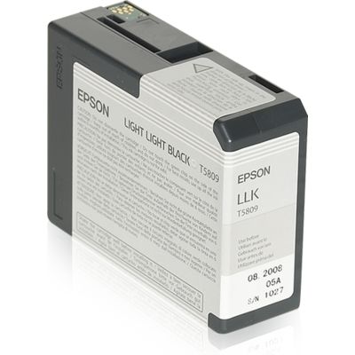 Epson T580 (C13T580900) - Helles Hellschwarz - Druckerpatrone