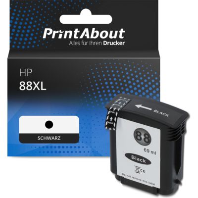 Druckerpatrone kompatibel mit HP 88XL (C9396AE) - Schwarz - Hohe Kapazität