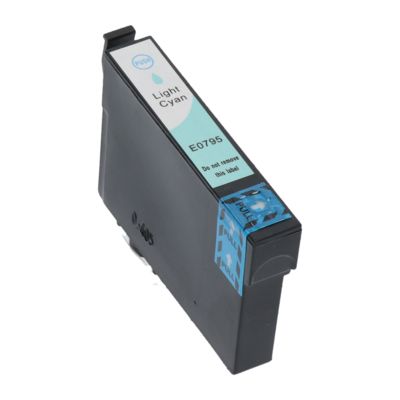 Druckerpatrone kompatibel mit Epson T079 (C13T07954010) - Hellcyan