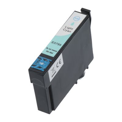 Druckerpatrone kompatibel mit Epson T079 (C13T07954010) - Hellcyan