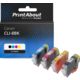 Druckerpatrone kompatibel mit Canon CLI-8BK - 4-farbig - Multipack
