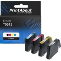 Druckerpatrone kompatibel mit Epson T0615 - 4-farbig - Multipack
