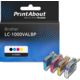 Druckerpatrone kompatibel mit Brother LC-1000VALBP - 4-farbig - Multipack