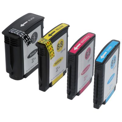Druckerpatrone kompatibel mit HP 88XL (C9396AE) - 4-farbig - Hohe Kapazität - Multipack