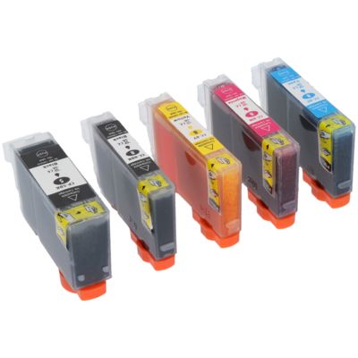 Druckerpatrone kompatibel mit Canon PGI-5BK - 5-farbig - Multipack