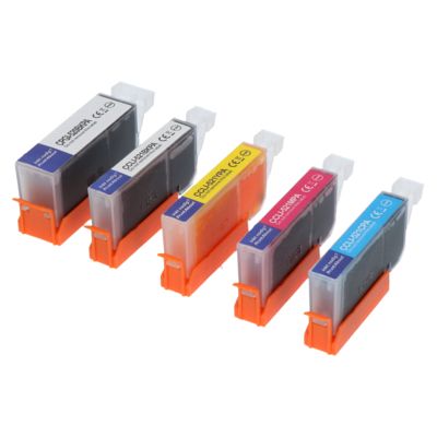 Druckerpatrone kompatibel mit Canon PGI-520/CLI-521 BK/CMYK - 5-farbig - Multipack