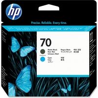 HP 70 (C9404A) - Schwarz + Cyan - Druckkopf