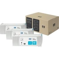 HP 83 (C5073A) Druckerpatrone - 3x UV Cyan - Multipack