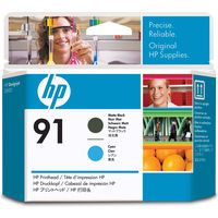 HP 91 (C9460A) - Mattschwarz + Cyan - Druckerpatrone