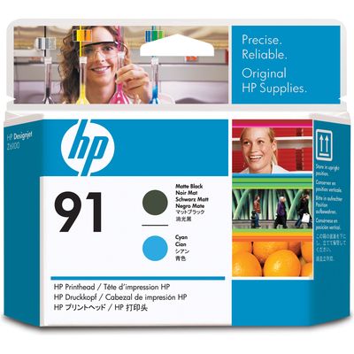 HP 91 (C9460A) - Mattschwarz + Cyan - Druckerpatrone