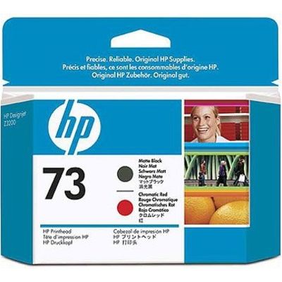 HP 73 (CD949A) - Mattschwarz + Rot - Druckerpatrone