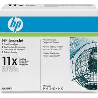 HP 11XD (Q6511XD) Toner - 2x Schwarz - Multipack - Hohe Kapazität