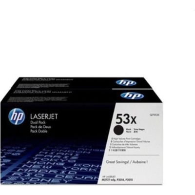 HP 53X (Q7553XD) Toner - 2x Schwarz - Multipack - Hoher Kapazität