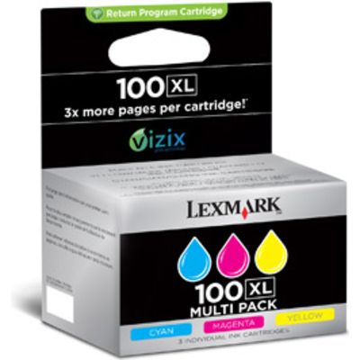 Lexmark 14N0850 (100XL) - 3-farbig - Druckerpatrone - Hohe Kapazität - Multipack