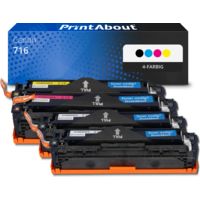 Toner kompatibel mit Canon 716 - 4-farbig - Hohe Kapazität - Multipack
