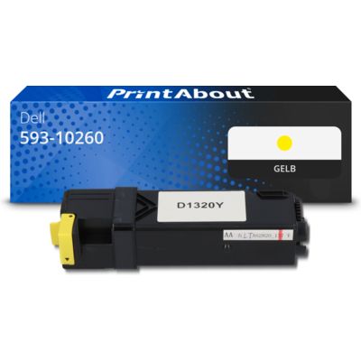 Toner kompatibel mit Dell 593-10260 (PN124) - Gelb