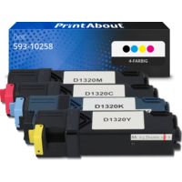 Toner kompatibel mit Dell 593-10258 (DT615) - 4-farbig - Multipack
