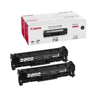 Canon 718 BK2 Toner - 2x Schwarz - Multipack