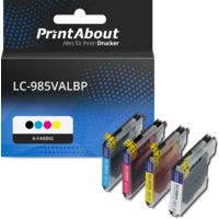 Druckerpatrone kompatibel mit Brother LC-985VALBP - 4-farbig - Multipack