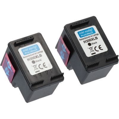 Druckerpatrone kompatibel mit HP 300XL (D8J43AE) - 2-pack - Schwarz - Hohe Kapazität - Multipack