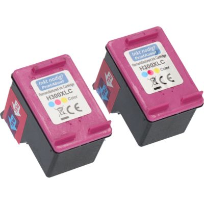 Druckerpatrone kompatibel mit HP 300XL (CC644EE) - 2x 3-farbig - Hohe Kapazität - Multipack