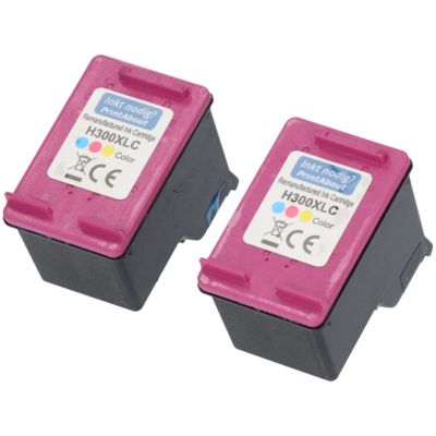 Druckerpatrone kompatibel mit HP 300XL (CC644EE) - 2x 3-farbig - Hohe Kapazität - Multipack