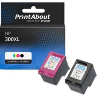 Druckerpatrone kompatibel mit HP 300XL (CC641EE) - Schwarz + 3 Farben - Hohe Kapazität - Multipack