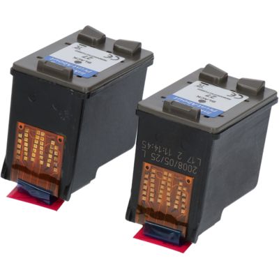 Druckerpatrone kompatibel mit HP 27 (C8727AE) - 2x Schwarz - Multipack