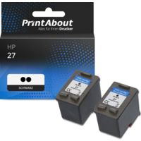 Druckerpatrone kompatibel mit HP 27 (C8727AE) - 2x Schwarz - Multipack