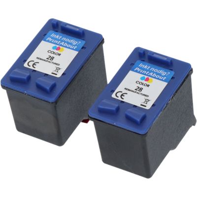 Druckerpatrone kompatibel mit HP 28 (C8728A) - 2x 3-Farben - Multipack