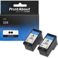 Druckerpatrone kompatibel mit HP 339 (C9504EE) - 2x Schwarz - Multipack