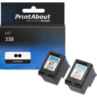Druckerpatrone kompatibel mit HP 338 (CB331EE) 2x Schwarz - Multipack