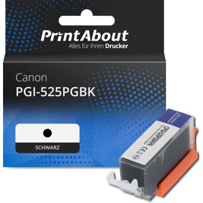 Druckerpatrone kompatibel mit Canon PGI-525PGBK - Schwarz