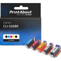 Druckerpatrone kompatibel mit Canon CLI-526BK - 5-farbig - Multipack