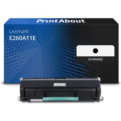 Toner kompatibel mit Lexmark E260A11E - Schwarz