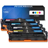 Toner kompatibel mit HP 128A (CE320A) - 4-farbig - Multipack