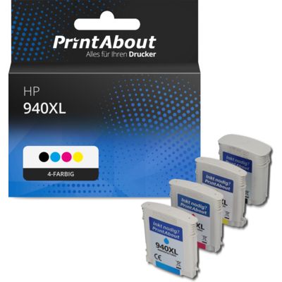 Druckerpatrone kompatibel mit HP 940XL (C4906AE) - 4-farbig - Hohe Kapazität - Multipack
