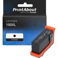 Druckerpatrone kompatibel mit Lexmark 100XL (14N1068E) - Schwarz - Hohe Kapazität