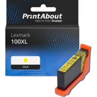 Druckerpatrone kompatibel mit Lexmark 100XL (14N1071E) - Gelb - Hohe Kapazität