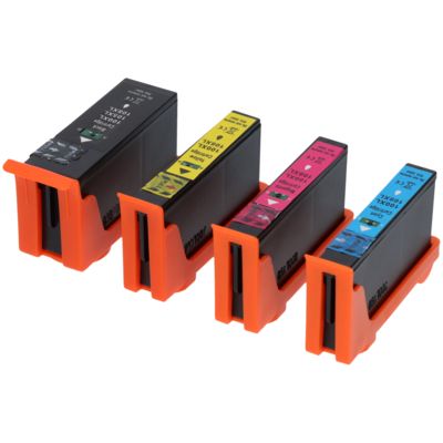 Druckerpatrone kompatibel mit Lexmark 100XL (14N1068E) - 4-farbig - Hohe Kapazität - Multipack
