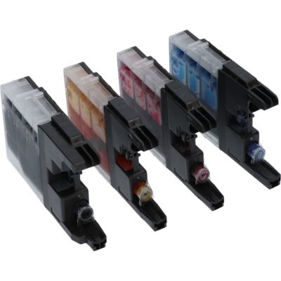 Druckerpatrone kompatibel mit Brother LC-1280XLVALBP - 4-farbig - Hohe Kapazität - Multipack